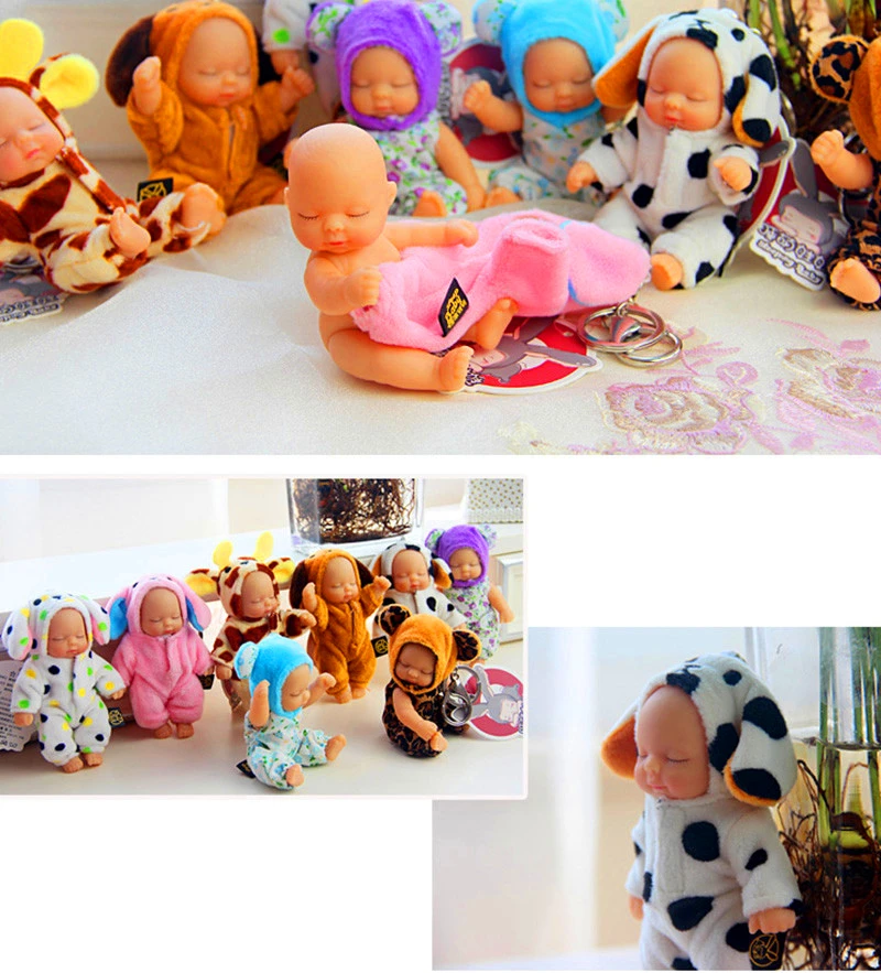 Детские куклы Плюшевые Bjd bebe Кукла реборн брелок игрушка для детей девочки Рождественский подарок ПВХ дети Новорожденные игрушки суставы могут перемещаться