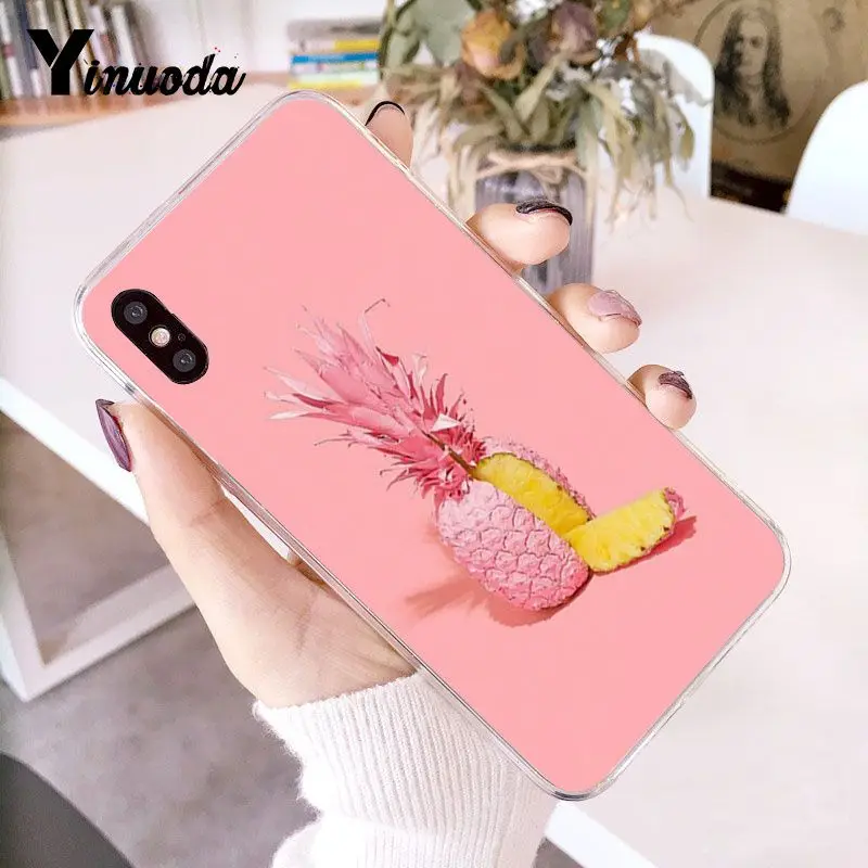 colorful pink gold pineapple