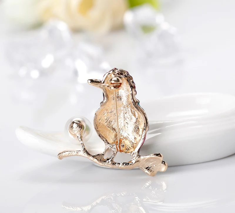 NIUYITID Enamel Pins And Brooches Handmade Colorful Bird Animal Brosh For Friends Gift Best Price (1)