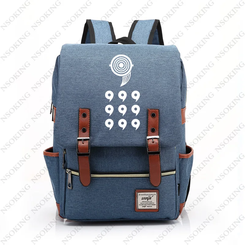 Наруто рюкзак персонализированный аниме Студенческая школьная Холщовая Сумка модные мужские женские винтажные дорожные рюкзаки