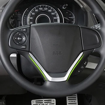

ABS Matte For Honda CRV CR-V 2012 2013 2014 2015 2016 Car Steering wheel Button frame Cover Trim Accessories 1pcs