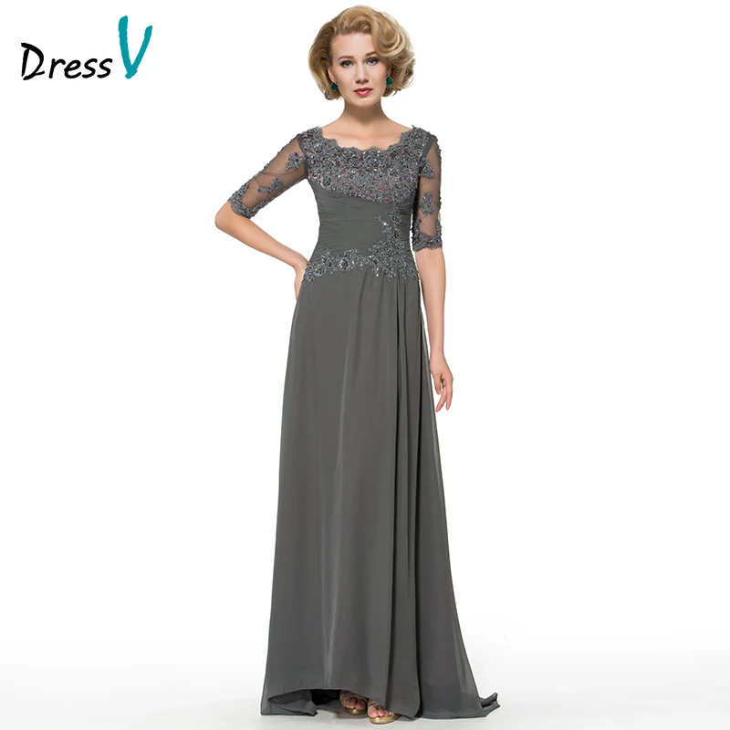 Gray Mother Of The Groom Dresses 4