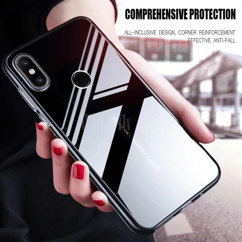 

Transparent TPU Case For Xiaomi Redmi Note 5 Pro 4X 5 3 5A 6 Pro 6A Pocophone F1 Mi A2 Lite A1 A2 Mi8 SE Lite Mi 6X 5X Mi6 Cover