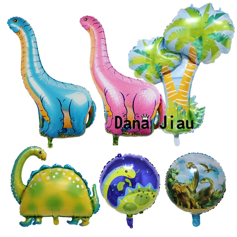 

Big Dinosaur Foil Balloon Birthday Party Decoration Kids Toy Inflate Helium Ballon Photo Pop Animal Zoo Theme Decorate Ball