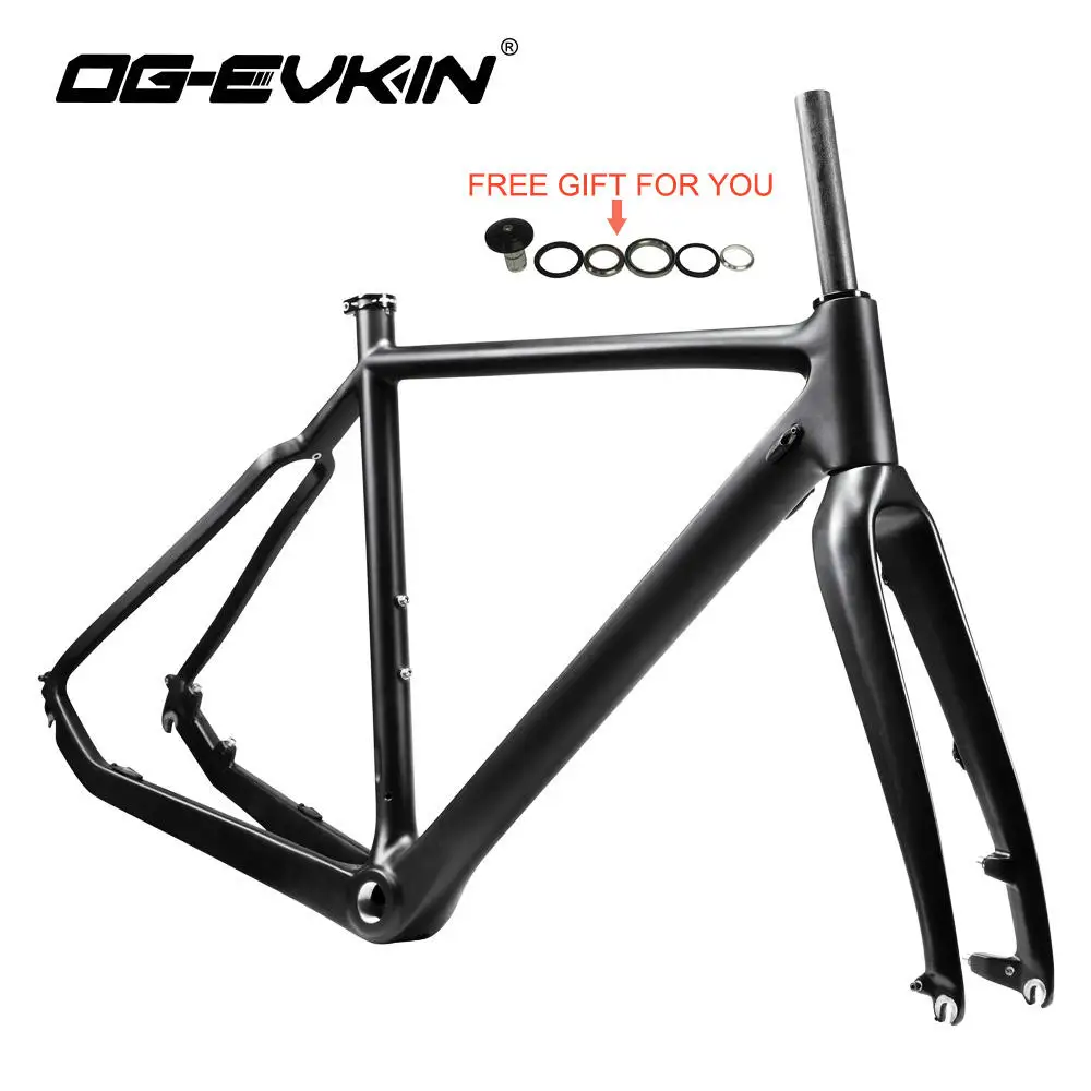 

OG-EVKIN CF-020 Cyclocross T800 Carbon Road Frame Bicycle Frame Disc Brake BSA BB30 Carbon Bike Frame Road Bike Frame 51/53/55cm