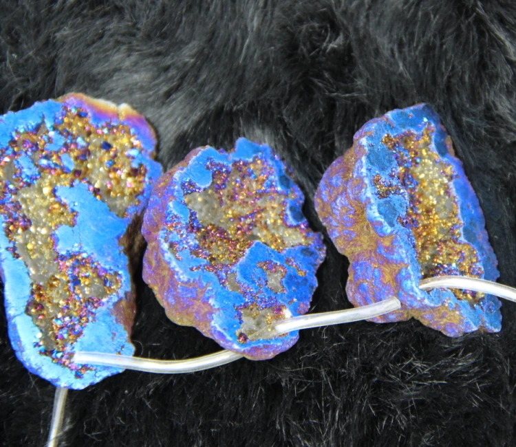 

50mm*10pcs Druzy Crystal Geode Pendant Unique Quartz Druzy Drusy Pendant Quartz Necklace Beads Crystal Geode Necklace