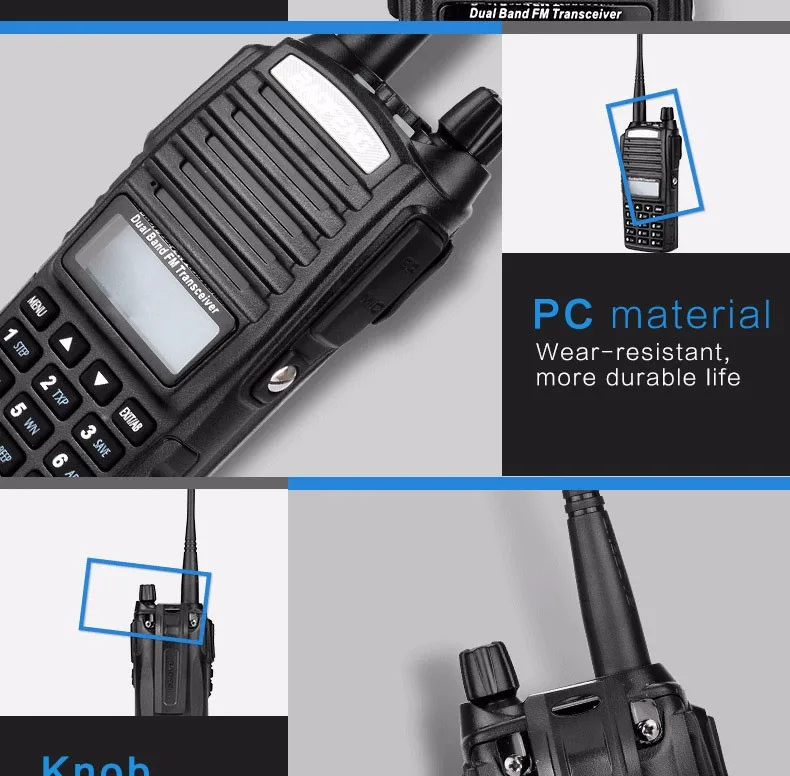 2 шт. Baofeng UV-82 UV82 UV 82 двухканальные рации двухстороннее CB Ham UHF VHF радио станции трансивер Boafeng Wakie Амадор сканер удобный