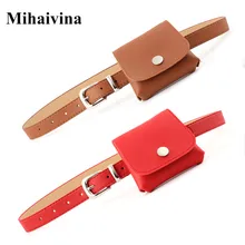Mihaivina поясная сумка для женщин поясная сумка кожаная поясная сумка модная женская однотонная сумка-мессенджер из искусственной кожи на плечо мини-сумки