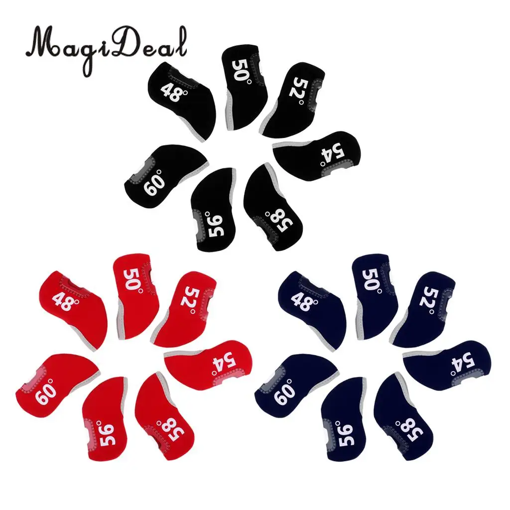 Durable Premium Neoprene Golf Club Iron Putter Headcover Head Cover Protector Sock Gear Accessories - Choose Colors & Degrees
