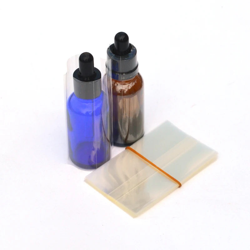 200pcs PVC Heat Shrink Wrap Film for 10ml 30ml Glass Bottle E Liquid