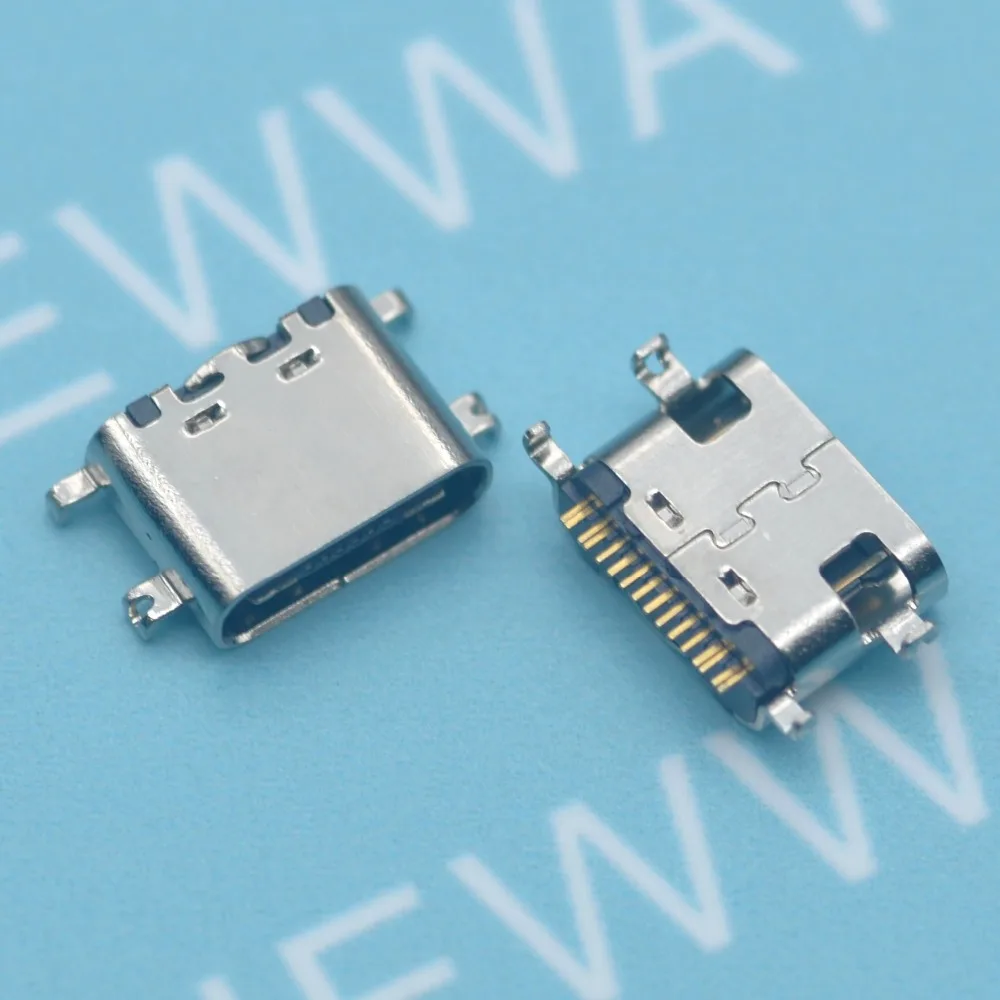 10 шт./лот Micro USB JACK 3,1 type-C 16pin SMD 90 градусов гнездовой разъем для зарядки мобильного телефона Разъем для зарядки