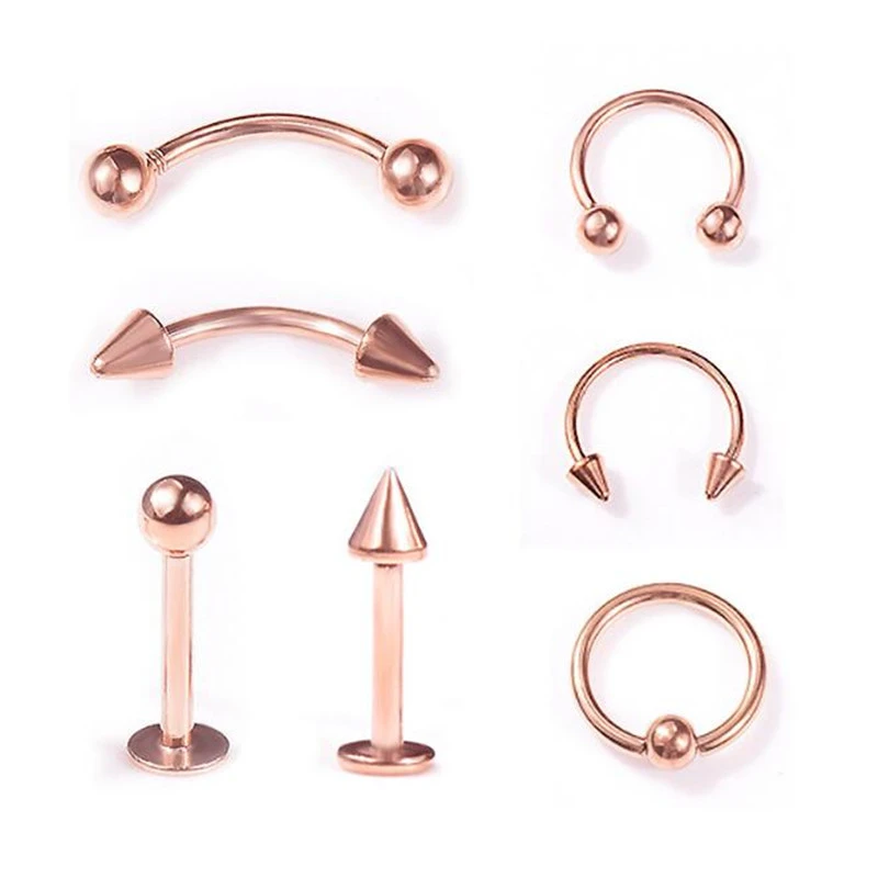 Rose gold piercing jewelry Clearance