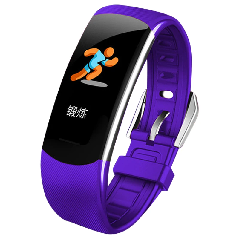 

Timethinker Bluetooth Smartwatch Smart Bracelet 0.96"Android IOS USB Charger Blood Heart Rate Monitor IP68 Waterproof C4pro