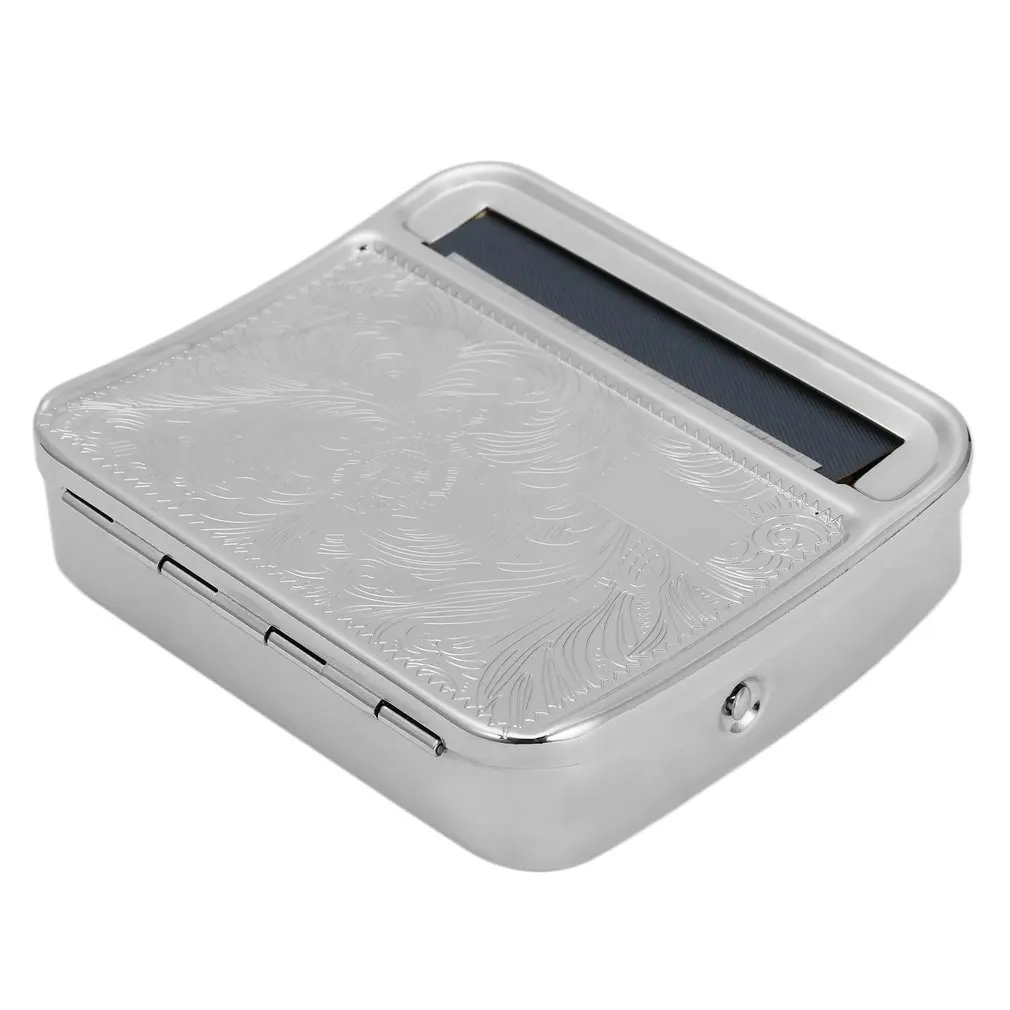 

Metal Automatic Cigarette Tobacco Roller Roll Rolling Machine Box Case Tin DTT88