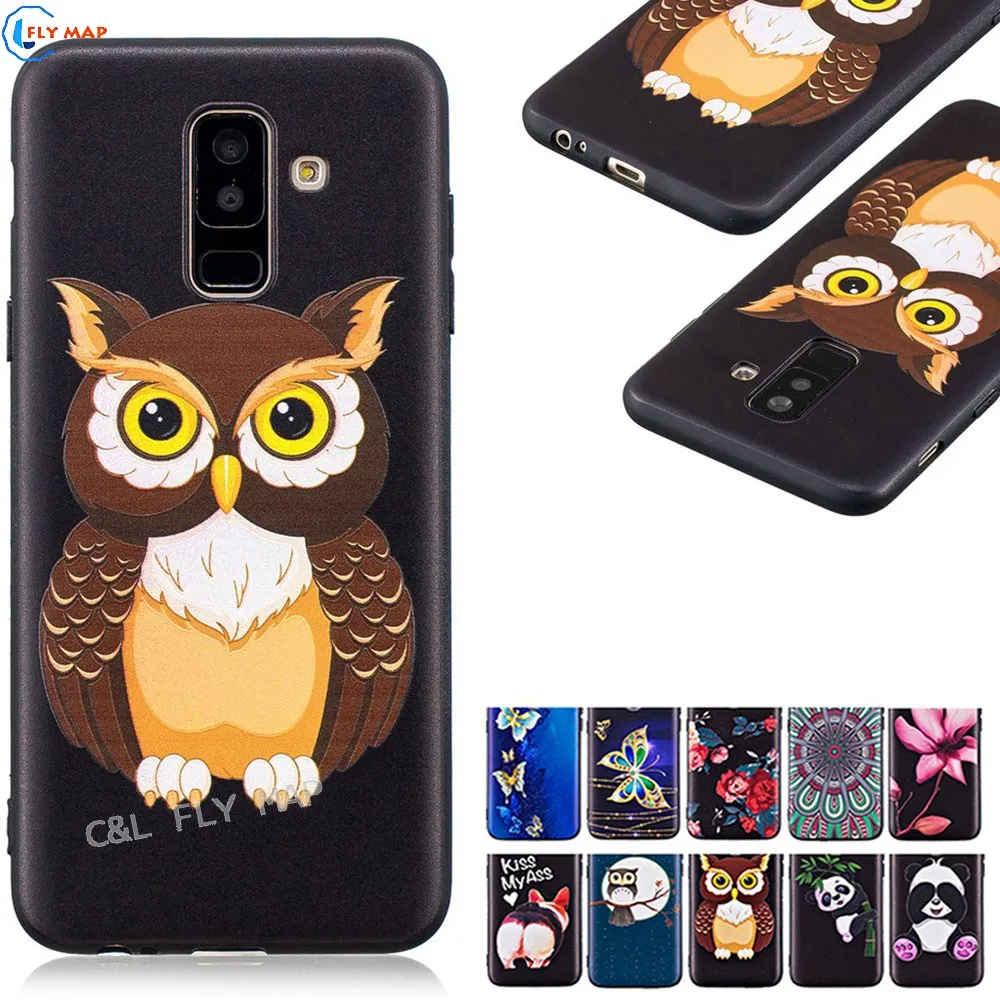 Emboss TPU Case for Samsung Galaxy A6 Plus 2018 A6+ 2018 A605 SM-A605F SM-A605 A605G SM-A605FN/DS Soft Silicone Phone Cover Capa