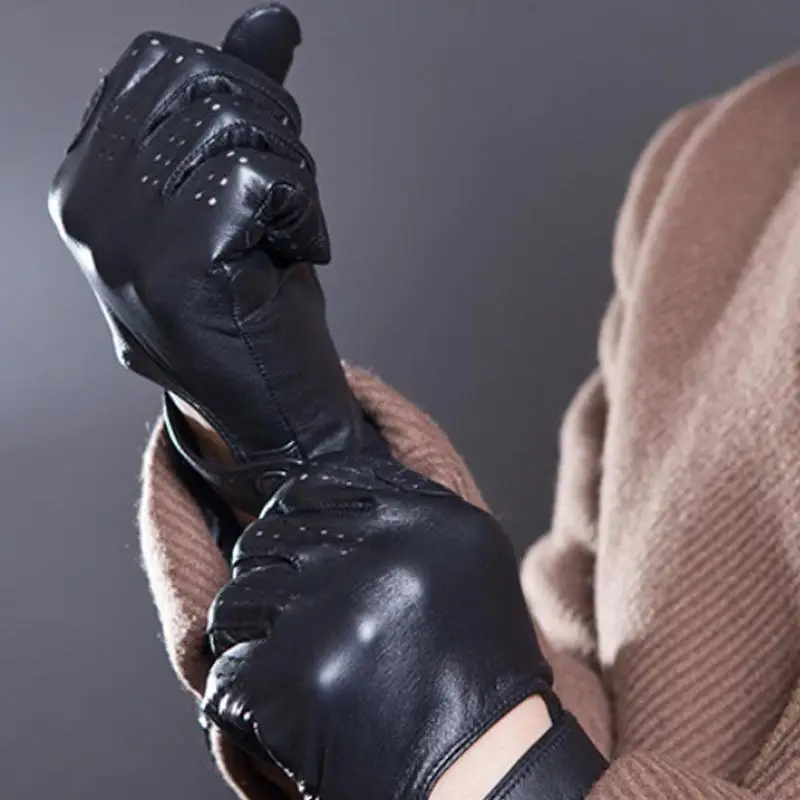 BTLIGE мужские классические перчатки для вождения из мягкой натуральной овечьей кожи новые экранные варежки аксессуары для одежды Прямая поставка