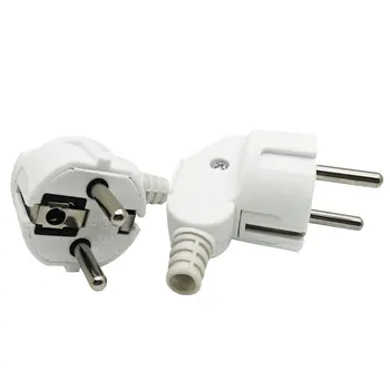 

Detachable EU Plug AC Power Adapter Socket 16A 250V Connector Cable Electrical Plug CEE 7/7 White Male Converter Adaptor