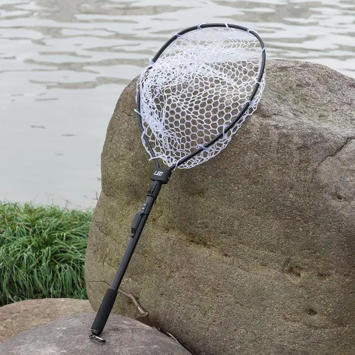 Рыболовная сеть рыболовная сачок Складная ручка для удочки прочный резиновый материал сетка рыболовная сеть JT-Прямая поставка