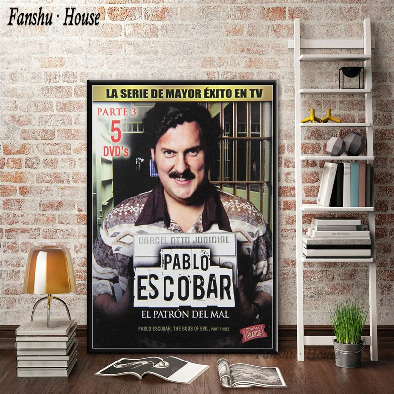 Постеры и принты Pablo Escobar персонаж Легенда плакат декоративная Картина на холсте настенная художественная картина для гостиной домашний декор - Цвет: Зеленый