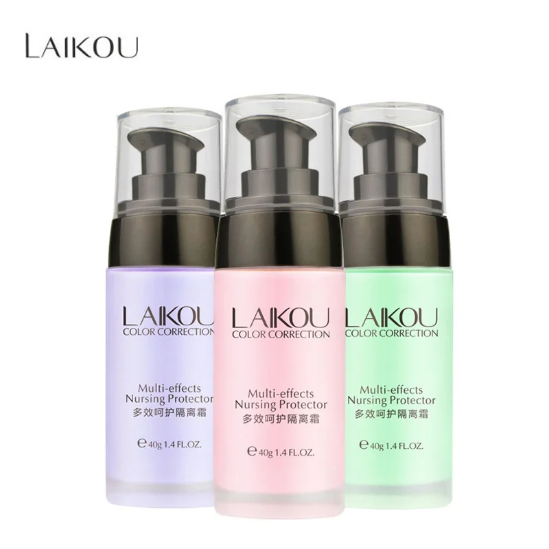 

Fashion Face Smooth Primer Make up Base Pores Invisible Brighten Dull Skin Color Whitening Cream Wrinkle Cover Makeup BB Cream