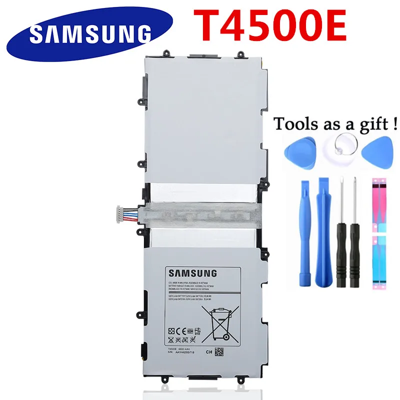 Сменный аккумулятор samsung T4500E для samsung GALAXY Tab3 P5210 P5200 P5220, аутентичная батарея планшета 6800 мАч