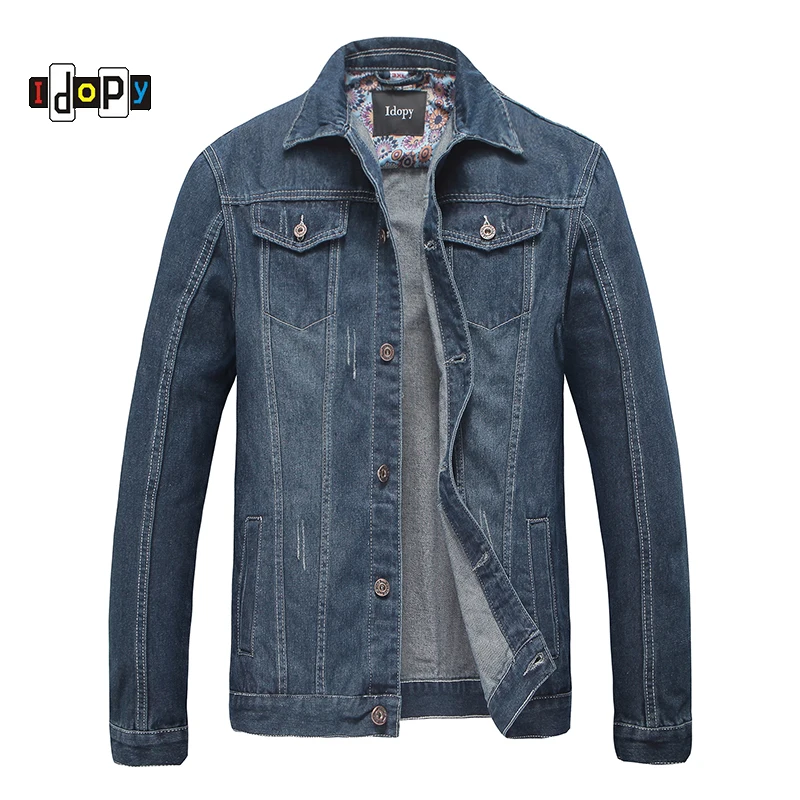 thumbnail image 2 of HAOLEI Denim Jacket Men UK Sale Clearance Western Style Outerwear Long Sleeve Casual Wear Loose Fit Lightweight Outdoor Top Button Down Jean Coat Classic Vintage Washed Cowboy Denim Jackets Plus Size M-5XL 2 of 14