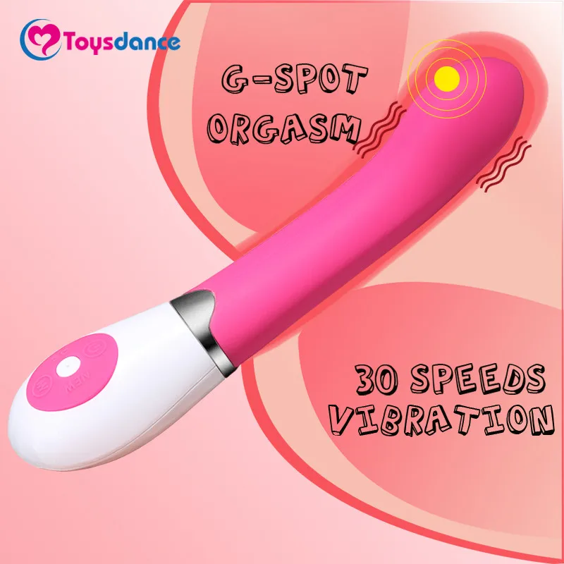 Toysdance 30 Speeds Silicone font b Dildo b font Vibrator For Women Female Masturbator Powerful G