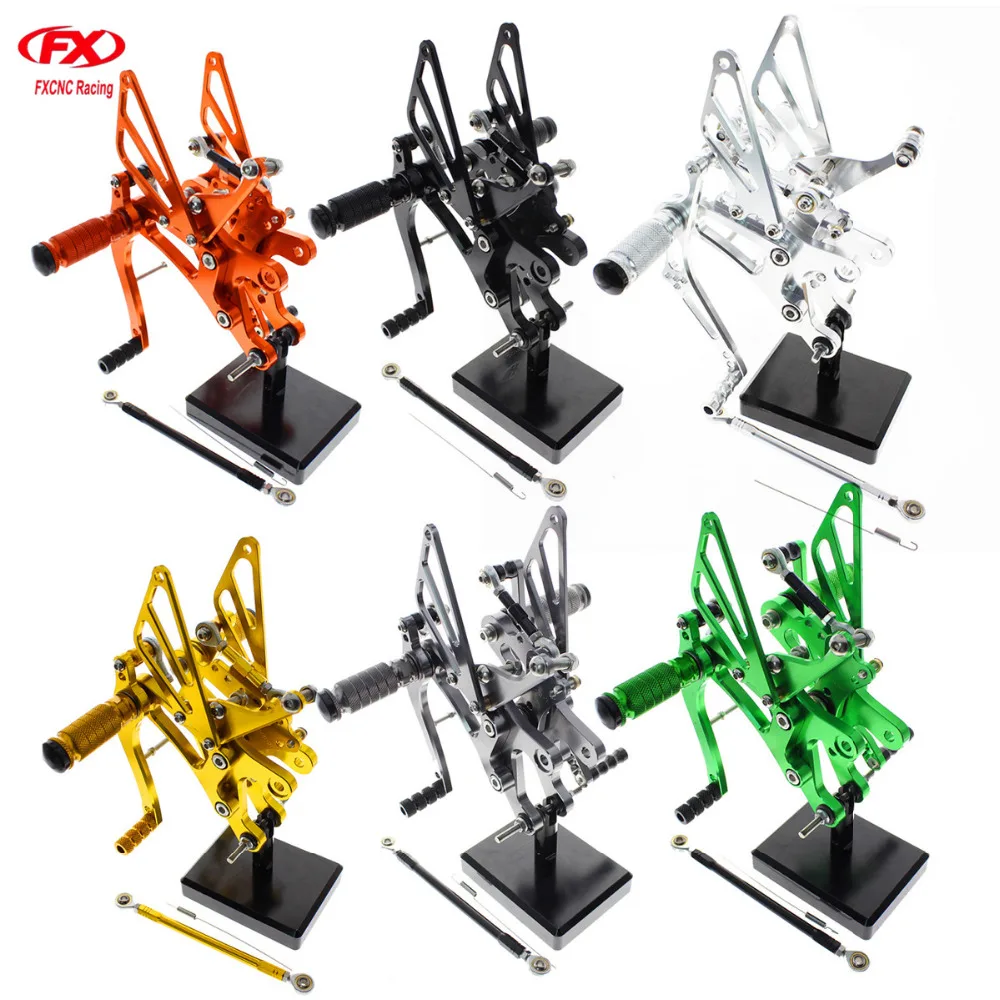 

For Yamaha YZF R1 1998 - 2003 Aluminum CNC Adjustable Motorcycle Rider Rear Sets Rearset Footrest Foot Pegs Set 1999 2000 2001