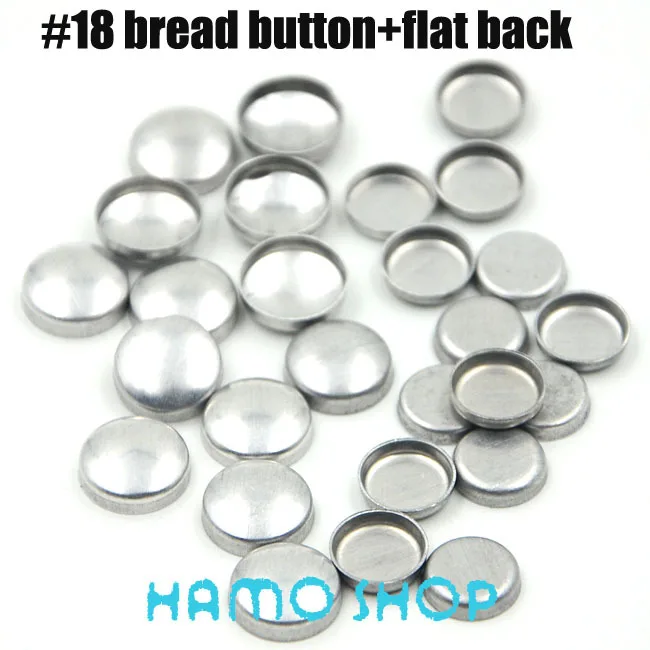 

200 Sets/lot #18 1.05cm /10.5mm Round Fabric Covered Cloth Button Cover Metal Jewelry Accessories for Handmade DIY Free Shipping