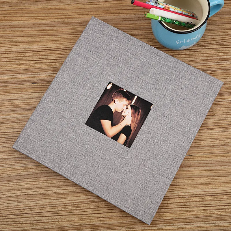 

16-inch 20 Pages Self Adhesive Photo Album DIY Rustic Wedding Photo Scrapbook Albums Memory Album Customize Memory Photo Album