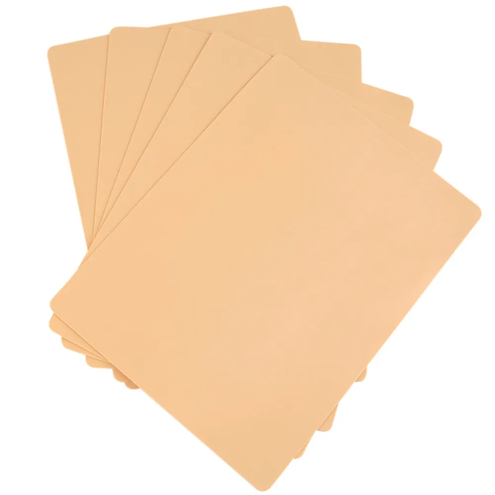 

10 Pcs Tattoo Practice Skin Faux Makeup Eyebrow Lip Double Sided for Needle Machine Permanent