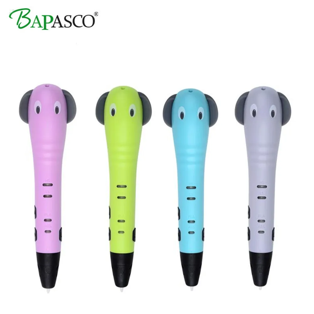 

BAPASCO Newest 3D Pen Printing Pen 3D Cartoon 3D Drawing Pens 5V2A USB Charge Creative Kids Toy Education Gift Drawing Pencil