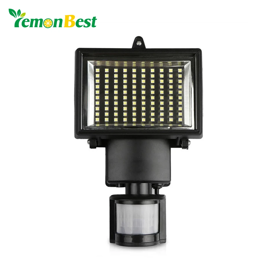 50W 100-LED Modern Solar Garden Lamp with Motion Sensor Waterproof Sensitivity for Outdoor Lighting Doorway Hunting Security Use | Освещение
