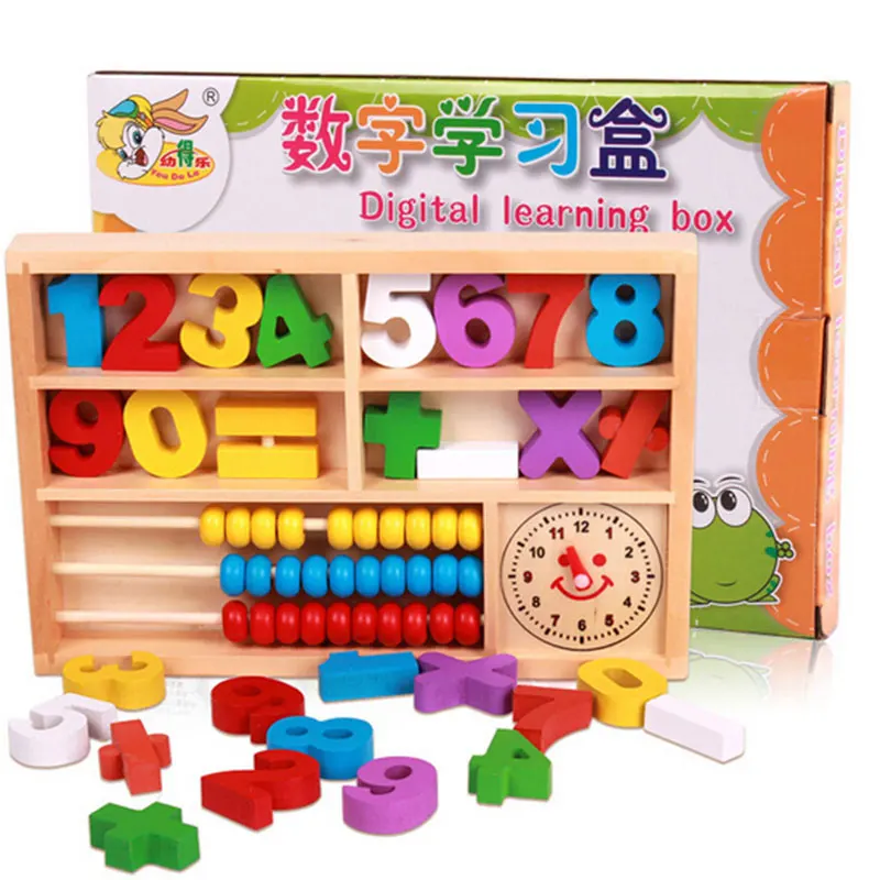 Baby Math Toys Multicolor Wooden Educational Toys Children's Abacus