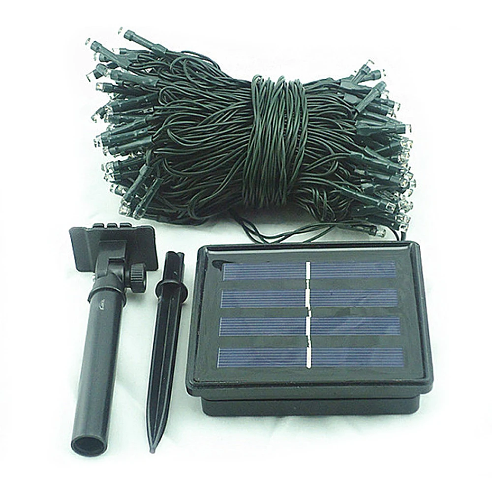 Cordas de Fadas Recarregáveis para Decorar Luz de Tira para o Festival de Natal Solar Luzes Baterias Jardim 50 m 500 Led 1 Cordas de Fadas baterias recarregáveis Para Decorar Jardim