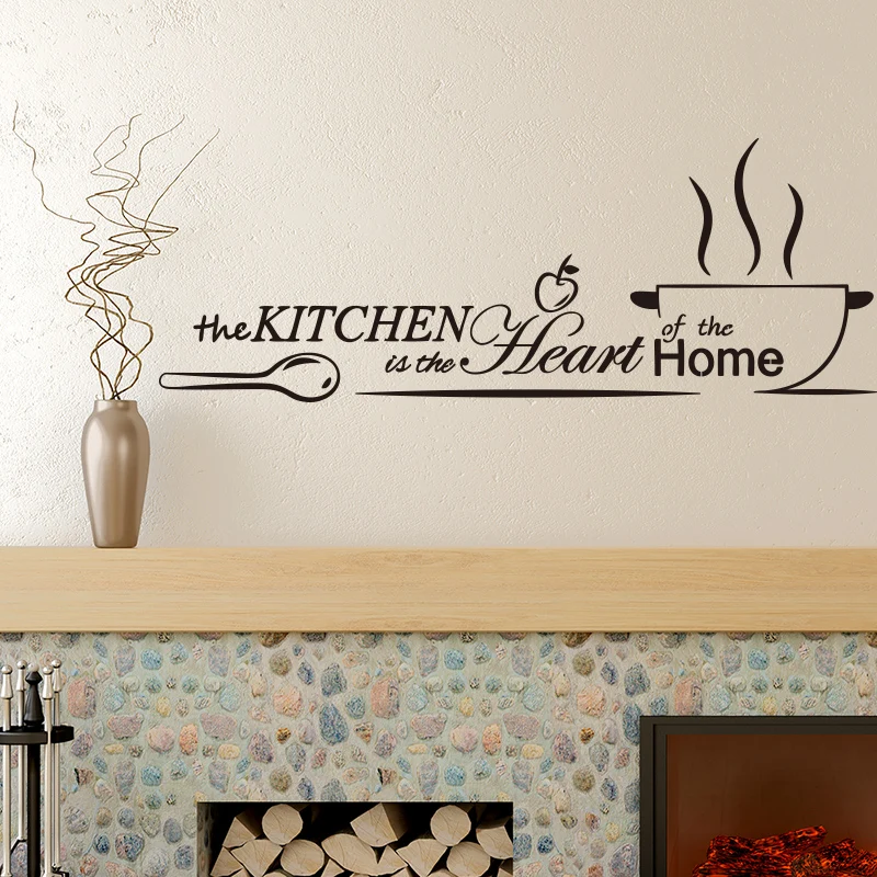 [Dreamarts] Coffee Cup Wall Stickers Vinyl DIY Shop Window Sticker Kitchen Wall Tile Stickers Cuisine Home Decoration
