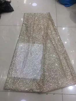 

Glued glitter sequins lace trim Jolin-121 mesh african indian lace fabric for wedding /evening dress