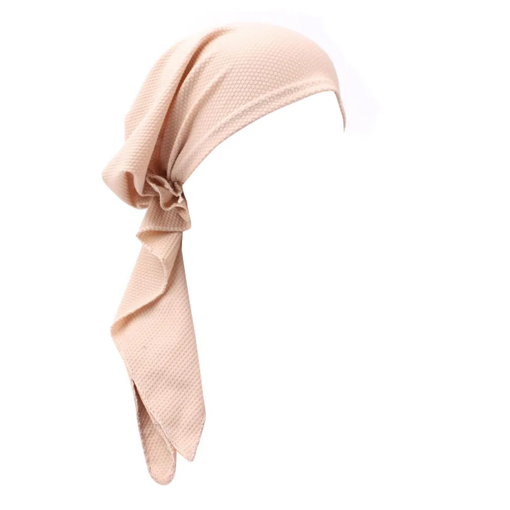 Дамская с цветочным принтом платок-хиджаб для женщин индийский мусульманский Эластичный Тюрбан шляпа хлопок выпадение волос платок обертывание A426 - Цвет: BG