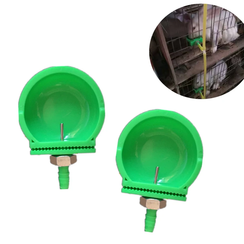 

10pc Rabbit Drinking Bowl For Rabbits Water Trough Feeder Rabbit Nipple Drinker For Rabbit Farming Animal Equipment Tool