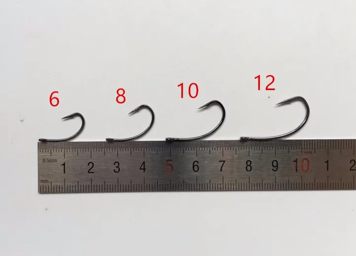 500 шт. рыболовные крючки из высокоуглеродистой стали 6 #8 #10 #12 #|hook 6|carp fishing hooksfishing hook