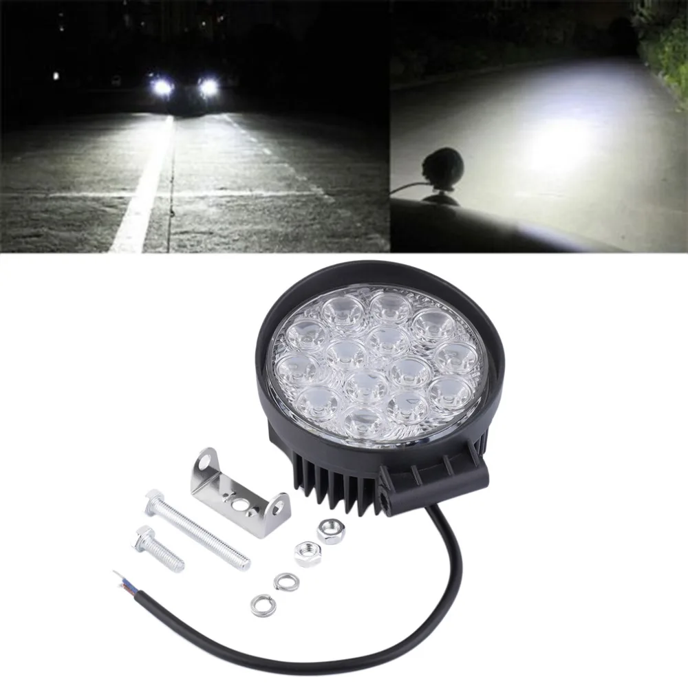 

Newest Waterproof Shockproof 42W Off Road Light Round LED Work Light LED Lamp For Car Truck Vehicles Auto Boat Hot Selling