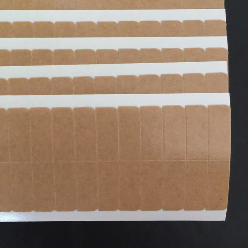 12pcs/sheet Strong Super Hair Tape 4x0.8cm Protein Double Sided Adhesive Tapes For Skin Weft Wig Lace Hair Extension Tool