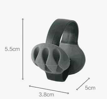 1 шт.! Кабельный органайзер, отделочный Настольный штекер, зажимы для удержания проводов, защелкивающийся концентратор, устройство для сматывания шнура питания, устройство для управления кабелем - Цвет: black