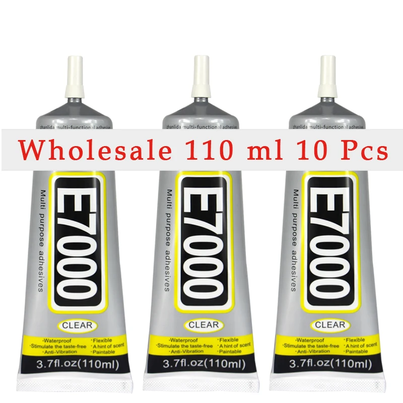 10 Tubes E7000 110ml Stronger+ Multi Purpose Glue Diy Tool Cellphone Samsung Iphone Lcd Touch Screen Middle Frame Housing | Обустройство