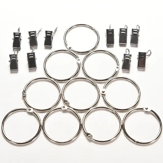 Practical New Window Curtain Clip Metal Curtain Drapery Rings