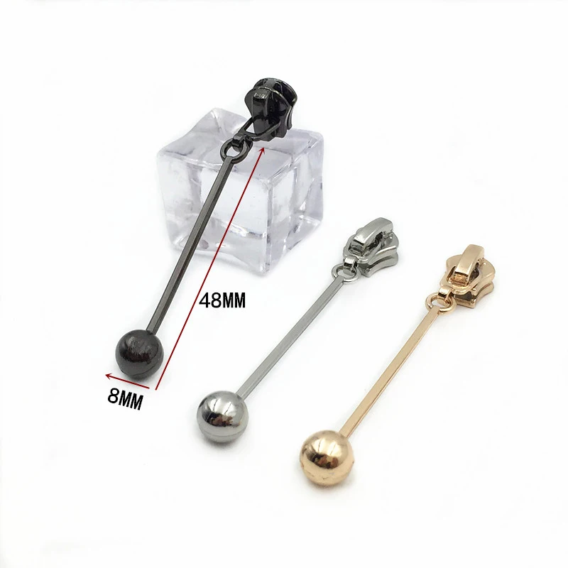 1PCS 3# Zipper Repair Kits Zipper Pull Metal Slider Head Garment Bag And Suitcase DIY Material Accessories P075