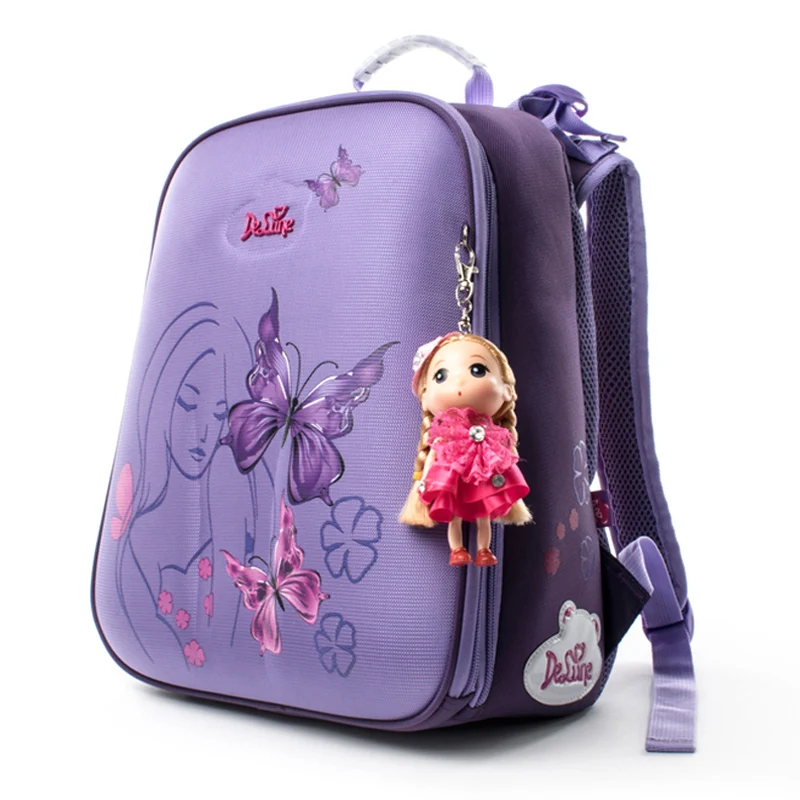 

Delune Multi-layer School Bags For Girls Boys Children Orthopedic Backpacks Waterproof Cartoon Backpack Mochila Infanti Grade 4