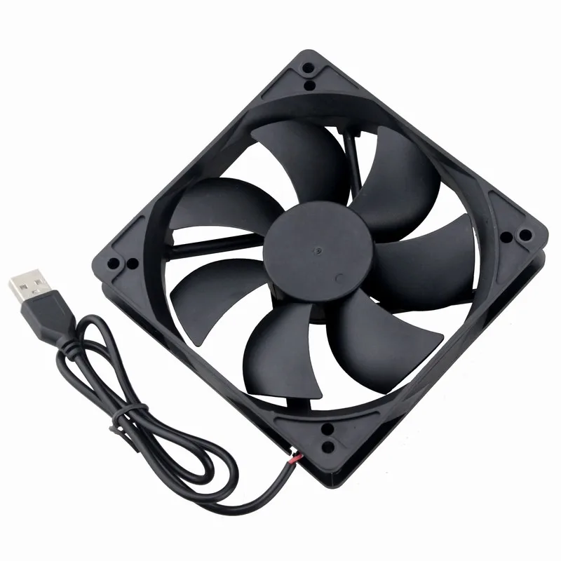 Вентилятор охлаждения для компьютера Gdstime 120 мм x 25 12025 5 в пост. Тока USB 2000 об/мин