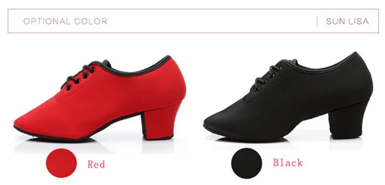SUN LISA/женские уличные туфли-оксфорды на резиновой подошве; кроссовки на не сужающемся книзу массивном каблуке; Современная танцевальная обувь для бальных танцев; высота каблука 5 см