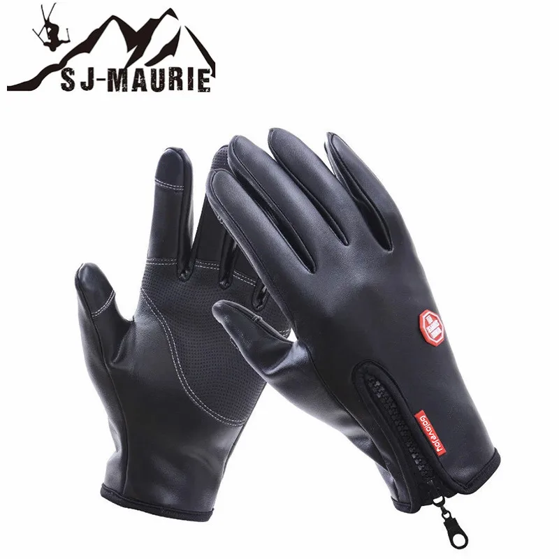 

SJ-Maurie Outdoor Sports Winter Waterproof Gloves Hiking Skiing Fleece Snowboard Gloves for Skiing Hunting Riding Sports Gloves